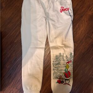 Dr. Seuss Cream Grinch Joggers